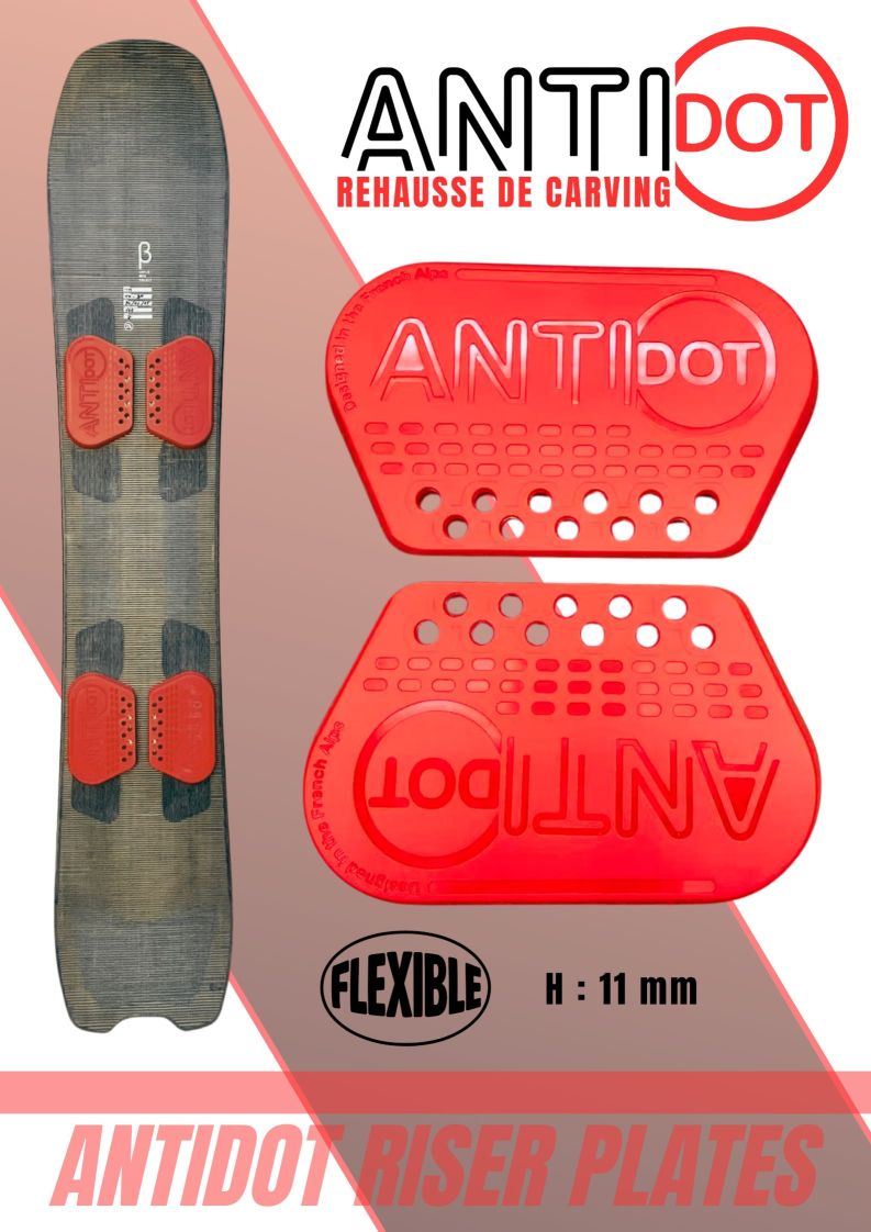 Cale Antidot réhausse pour fixation de snowboard – Image 2