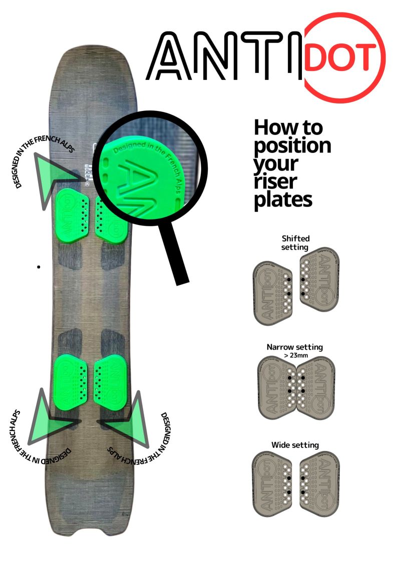 Cale Antidot réhausse pour fixation de snowboard – Image 5